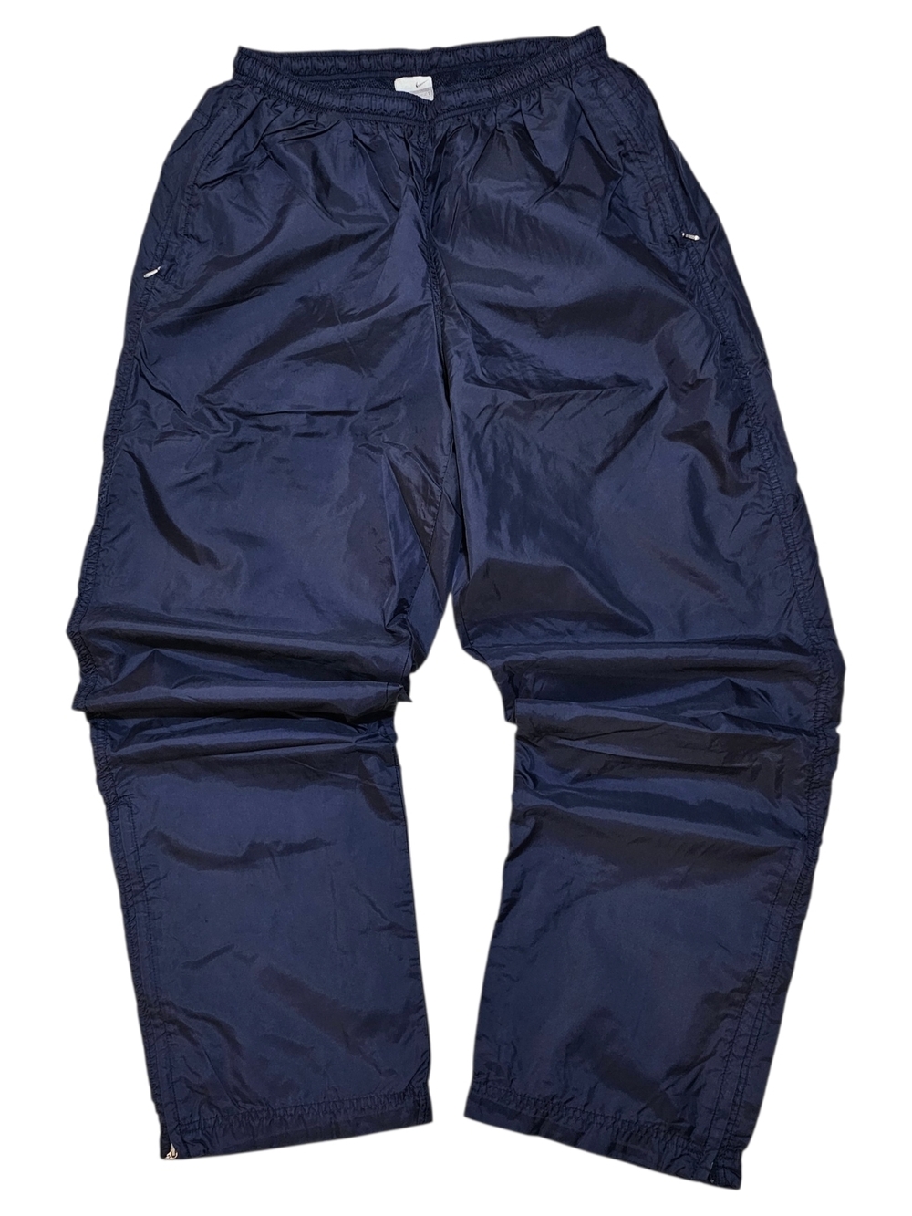 Vintage Y2k Nike Men's Navy Windbreaker Baggy Track Pants